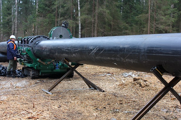 Сварка и монтаж полиэтиленовых труб на участке ЦКАД. Футляр для газопровода d 800 mm SDR 13,6